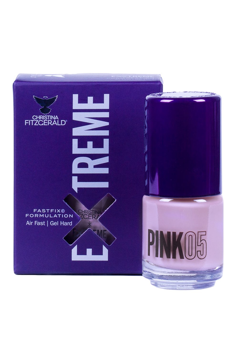 Женский лак для ногтей extreme, оттенок pink 05 CHRISTINA FITZGERALD бесцветного цвета, арт. 9333381004949 | Фото 1