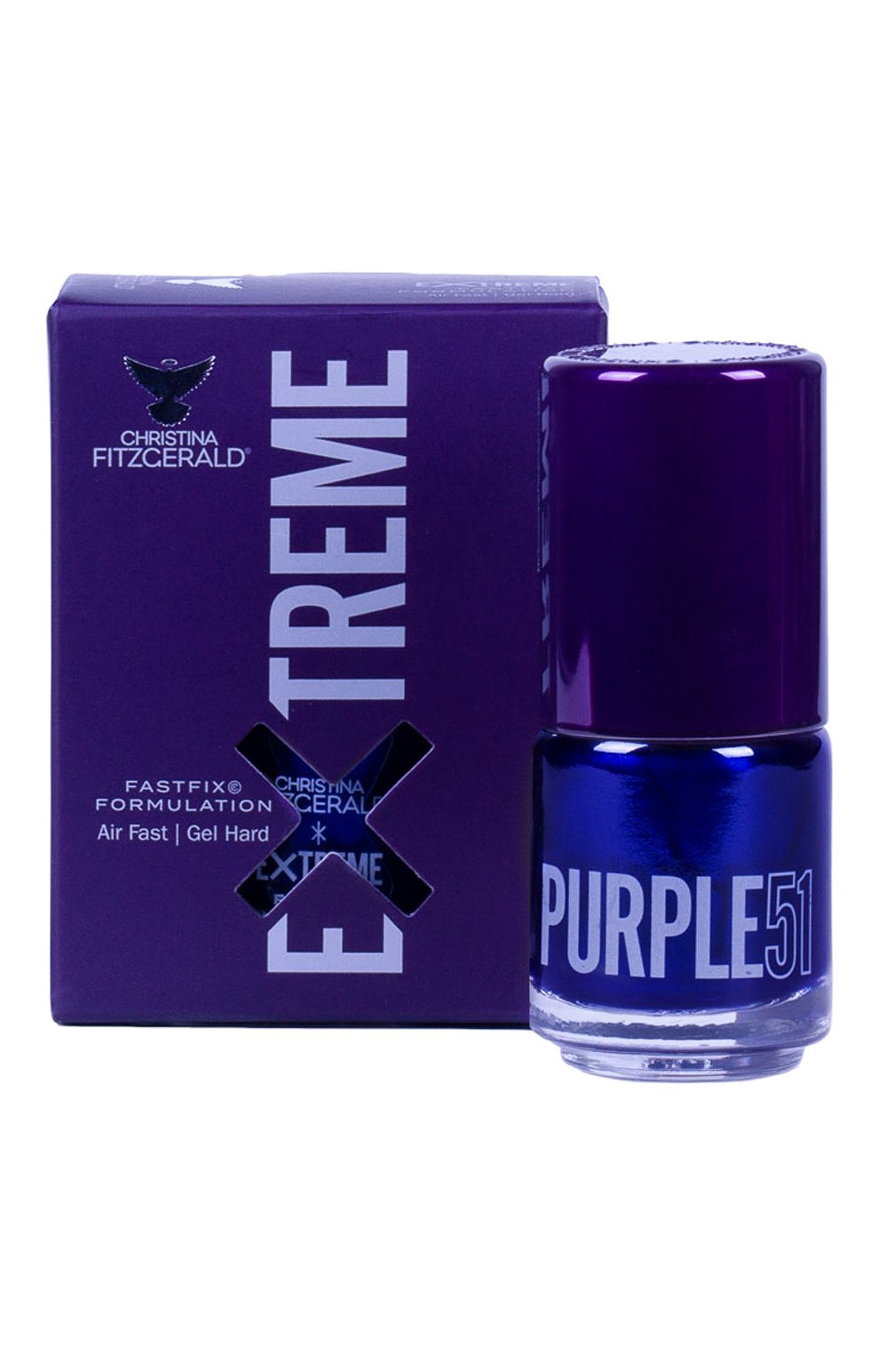 Женский лак для ногтей extreme, оттенок purple 51 CHRISTINA FITZGERALD бесцветного цвета, арт. 9333381005403 | Фото 1