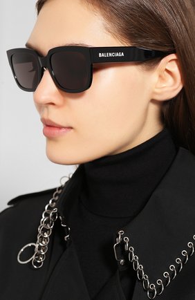 Мужские солнцезащитные очки BALENCIAGA черного цвета по цене 27700 руб., арт. 584806/T0001 | Фото 2 Мужские солнцезащитные очки BALENCIAGA черного цвета, арт. 584806/T0001 | Фото 2