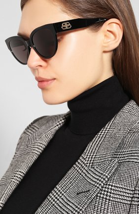 Мужские солнцезащитные очки BALENCIAGA черного цвета по цене 27700 руб., арт. 584805/T0001 | Фото 2 Мужские солнцезащитные очки BALENCIAGA черного цвета, арт. 584805/T0001 | Фото 2