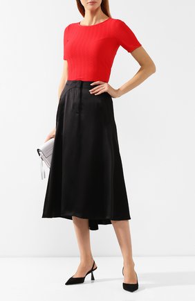 Женский топ GIORGIO ARMANI красного цвета по цене 36850 руб., арт. 6GAM78/AJBZZ | Фото 2 Женский топ GIORGIO ARMANI красного цвета, арт. 6GAM78/AJBZZ | Фото 2