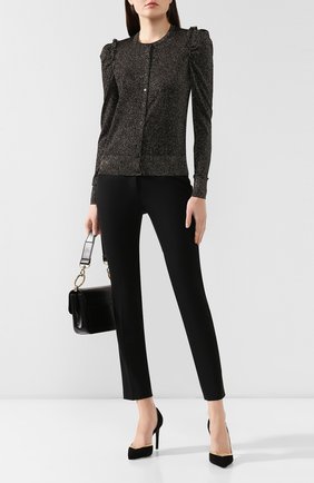 Женские шерстяные брюки DOLCE & GABBANA черного цвета по цене 54650 руб., арт. FTBMJT/FUCCS | Фото 2 Женские шерстяные брюки DOLCE & GABBANA черного цвета, арт. FTBMJT/FUCCS | Фото 2