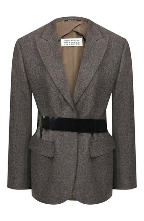 Женский шерстяной жакет MAISON MARGIELA бежевого цвета по цене 130000 руб., арт. S51BN0342/S49515 | Фото 1 Женский шерстяной жакет MAISON MARGIELA бежевого цвета, арт. S51BN0342/S49515 | Фото 1
