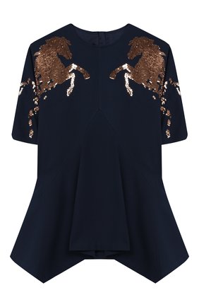Детское платье CHLOÉ синего цвета по цене 25470 руб., арт. C12750 | Фото 1 Детское платье CHLOÉ синего цвета, арт. C12750 | Фото 1