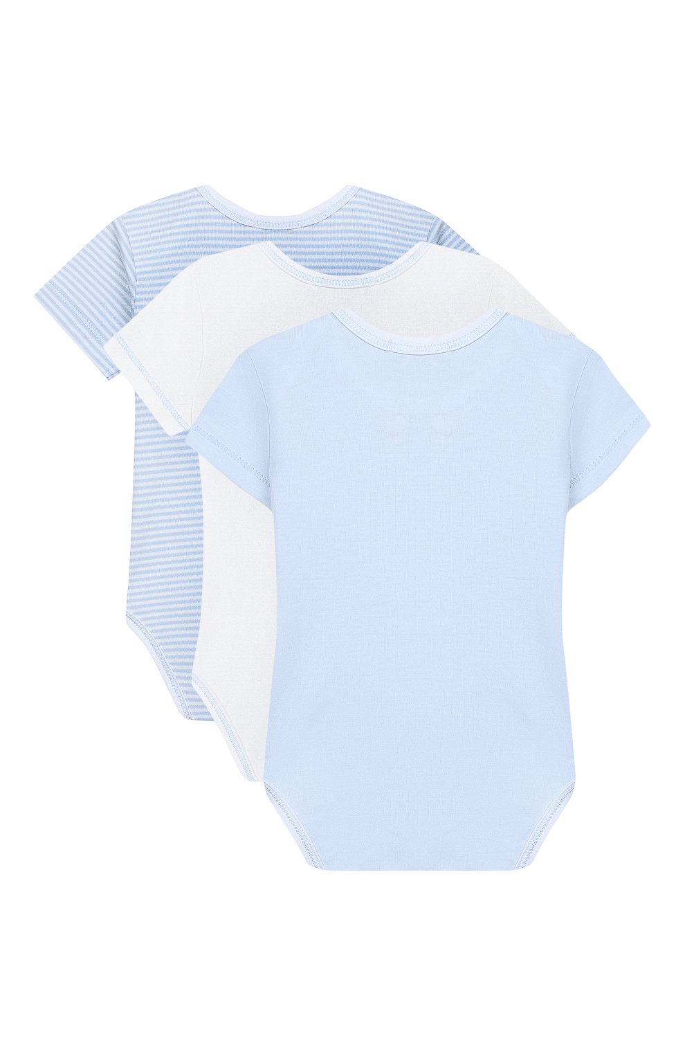 Детское комплект из трех боди KISSY KISSY голубого цвета по цене 5995 руб., арт. 38483 | Фото 2 Детское комплект из трех боди KISSY KISSY голубого цвета, арт. 38483 | Фото 2