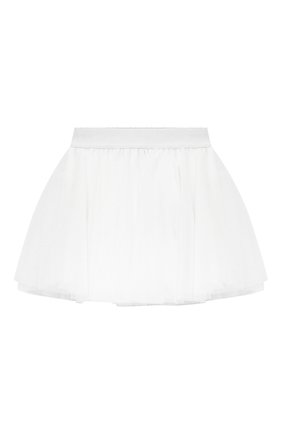 Детская юбка ALETTA белого цвета, арт. RW999256/1M-2A | Фото 1 (Статус проверки: Проверена категория; Материал внешний: Хлопок)