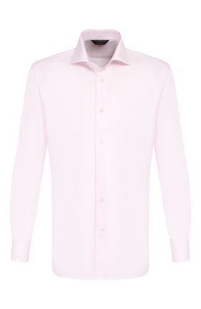 Мужская хлопковая сорочка ZEGNA COUTURE светло-розового цвета по цене 89300 руб., арт. 402302/9NS0LB | Фото 1 Мужская хлопковая сорочка ZEGNA COUTURE светло-розового цвета, арт. 402302/9NS0LB | Фото 1 (Рукава: Длинные; Материал внешний: Хлопок; Длина (для топов): Стандартные; Статус проверки: Проверено, Проверена категория; Случай: Формальный; Манжеты: На пуговицах; Мужское Кросс-КТ: Сорочка-одежда; Принт: Однотонные; Воротник: Акула)