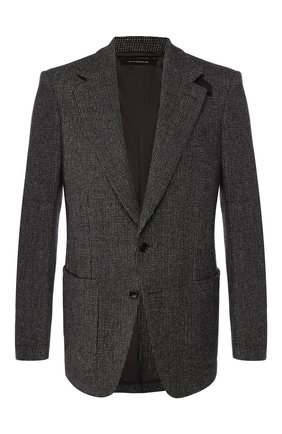 Мужской шерстяной пиджак TOM FORD серого цвета по цене 274500 руб., арт. 638R02/15ME40 | Фото 1 Мужской шерстяной пиджак TOM FORD серого цвета, арт. 638R02/15ME40 | Фото 1