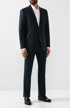 Мужской кожаные дерби ERMENEGILDO ZEGNA черного цвета по цене 48050 руб., арт. A4280X-LHERA | Фото 2 Мужской кожаные дерби ERMENEGILDO ZEGNA черного цвета, арт. A4280X-LHERA | Фото 2