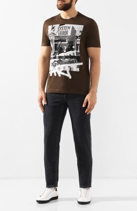 Мужская хлопковая футболка Z ZEGNA хаки цвета по цене 15150 руб., арт. VT372/ZZ630L | Фото 2 Мужская хлопковая футболка Z ZEGNA хаки цвета, арт. VT372/ZZ630L | Фото 2