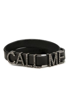 Женский кожаный браслет SAINT LAURENT черного цвета по цене 43800 руб., арт. 586699/0IH6D | Фото 1 Женский кожаный браслет SAINT LAURENT черного цвета, арт. 586699/0IH6D | Фото 1