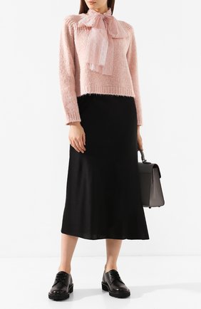 Женская свитер REDVALENTINO светло-розового цвета по цене 32850 руб., арт. SR0KCB63/4LW | Фото 2 Женская свитер REDVALENTINO светло-розового цвета, арт. SR0KCB63/4LW | Фото 2