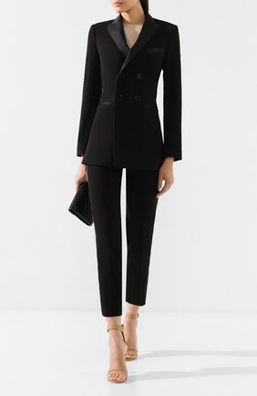 Женский жакет из смеси вискозы и шерсти REDVALENTINO черно-белого цвета по цене 67600 руб., арт. SR0CEB05/4JJ | Фото 2 Женский жакет из смеси вискозы и шерсти REDVALENTINO черно-белого цвета, арт. SR0CEB05/4JJ | Фото 2