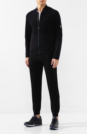 Мужская шерстяная толстовка Z ZEGNA темно-синего цвета по цене 62700 руб., арт. VT418/ZZT887 | Фото 2 Мужская шерстяная толстовка Z ZEGNA темно-синего цвета, арт. VT418/ZZT887 | Фото 2