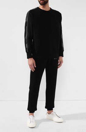 Мужской хлопковый свитшот GIVENCHY черного цвета по цене 58400 руб., арт. BMJ04430AF | Фото 2 Мужской хлопковый свитшот GIVENCHY черного цвета, арт. BMJ04430AF | Фото 2