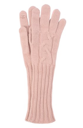 Женские кашемировые перчатки LORO PIANA розового цвета, арт. FAI8570 | Фото 1 (Материал: Кашемир, Шерсть, Текстиль; Статус проверки: Проверено, Проверена категория)