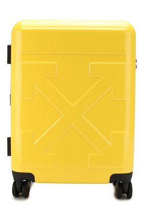 Женский дорожный чемодан OFF-WHITE желтого цвета по цене 52200 руб., арт. 0WNG001E19F611176060 | Фото 1 Женский дорожный чемодан OFF-WHITE желтого цвета, арт. 0WNG001E19F611176060 | Фото 1