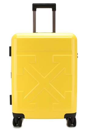 Женский дорожный чемодан OFF-WHITE желтого цвета по цене 52200 руб., арт. 0WNG001E19F611176060 | Фото 4 Женский дорожный чемодан OFF-WHITE желтого цвета, арт. 0WNG001E19F611176060 | Фото 4