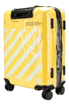 Женский дорожный чемодан OFF-WHITE желтого цвета по цене 52200 руб., арт. 0WNG001E19F611176060 | Фото 6 Женский дорожный чемодан OFF-WHITE желтого цвета, арт. 0WNG001E19F611176060 | Фото 6