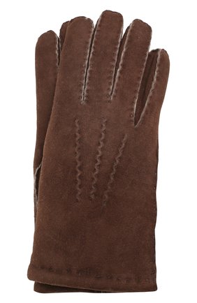 Мужские замшевые перчатки DENTS темно-коричневого цвета, арт. 5-1553 | Фото 1 (Мужское Кросс-КТ: Кожа и замша; Статус проверки: Проверена категория; Материал: Замша, Натуральная кожа)