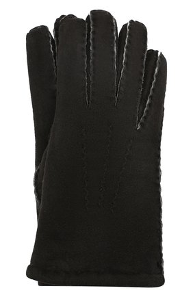 Мужские замшевые перчатки DENTS черного цвета, арт. 5-1553 | Фото 1 (Мужское Кросс-КТ: Кожа и замша; Статус проверки: Проверена категория; Материал: Замша, Натуральная кожа)