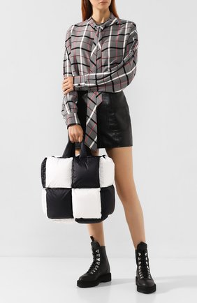 Женская сумка puffy small OFF-WHITE черно-белого цвета по цене 89000 руб., арт. 0WNA100F19F770501000 | Фото 2 Женская сумка puffy small OFF-WHITE черно-белого цвета, арт. 0WNA100F19F770501000 | Фото 2