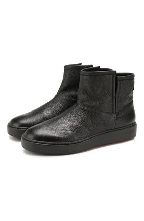 Женские кожаные ботинки SANTONI черного цвета по цене 35750 руб., арт. WBCE60482NEAPWISN01 | Фото 1 Женские кожаные ботинки SANTONI черного цвета, арт. WBCE60482NEAPWISN01 | Фото 1
