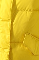 Женская пуховая куртка LEMPELIUS желтого цвета, арт. 3000/275R | Фото 5 (Кросс-КТ: Куртка, Пуховик; Рукава: Длинные; Женское Кросс-КТ: Пуховик-куртка; Длина (верхняя одежда): До середины бедра; Мате�риал внешний: Синтетический материал; Материал подклада: Синтетический материал; Статус проверки: Проверено, Проверена категория; Материал утеплителя: Пух и перо)
