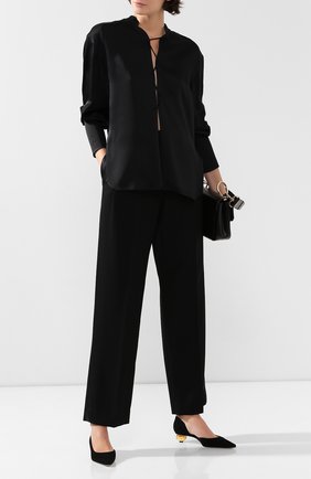 Женские шерстяные брюки MARC JACOBS RUNWAY черного цвета по цене 105000 руб., арт. W2190267 | Фото 2 Женские шерстяные брюки MARC JACOBS RUNWAY черного цвета, арт. W2190267 | Фото 2