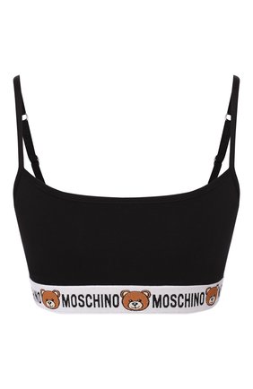 Женский бра-топ MOSCHINO UNDERWEAR WOMAN черного цвета по цене 7995 руб., арт. A4606/9003 | Фото 1 Женский бра-топ MOSCHINO UNDERWEAR WOMAN черного цвета, арт. A4606/9003 | Фото 1