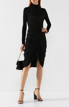 Женская шерстяная юбка ISABEL MARANT черного цвета по цене 38900 руб., арт. JU1052-19H029I/DATISCA | Фото 2 Женская шерстяная юбка ISABEL MARANT черного цвета, арт. JU1052-19H029I/DATISCA | Фото 2