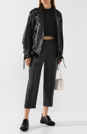 Женские брюки из смеси шерсти и хлопка ACNE STUDIOS серого цвета по цене 30800 руб., арт. AK0125 | Фото 2 Женские брюки из смеси шерсти и хлопка ACNE STUDIOS серого цвета, арт. AK0125 | Фото 2