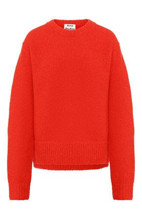 Женская пуловер из смеси шерсти и кашемира ACNE STUDIOS красного цвета по цене 35500 руб., арт. A60097 | Фото 1 Женская пуловер из смеси шерсти и кашемира ACNE STUDIOS красного цвета, арт. A60097 | Фото 1