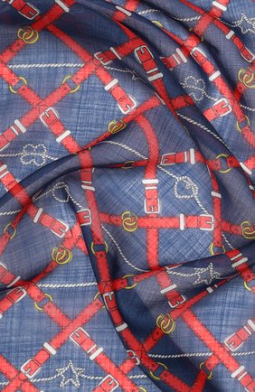 Мужской шерстяной шарф GUCCI синего цвета по цене 33250 руб., арт. 595979/4G200 | Фото 2 Мужской шерстяной шарф GUCCI синего цвета, арт. 595979/4G200 | Фото 2
