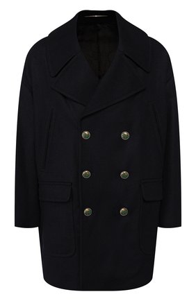 Мужской шерстяное пальто GIVENCHY темно-синего цвета по цене 154500 руб., арт. BMC0381Y7S | Фото 1 Мужской шерстяное пальто GIVENCHY темно-синего цвета, арт. BMC0381Y7S | Фото 1
