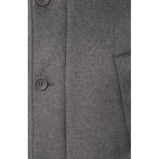 фото Кашемировое пальто с меховой отделкой herno