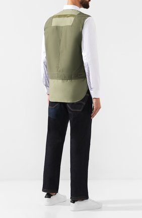 Мужская хлопковая рубашка JUNYA WATANABE белого цвета по цене 37150 руб., арт. WD-B003-051 | Фото 2 Мужская хлопковая рубашка JUNYA WATANABE белого цвета, арт. WD-B003-051 | Фото 2