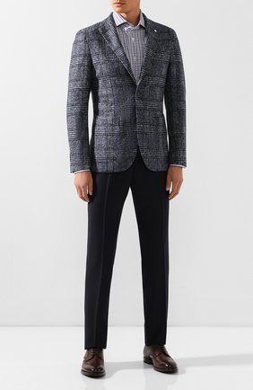 Мужская хлопковая сорочка KITON синего цвета по цене 48650 руб., арт. UCCH0709919 | Фото 2 Мужская хлопковая сорочка KITON синего цвета, арт. UCCH0709919 | Фото 2