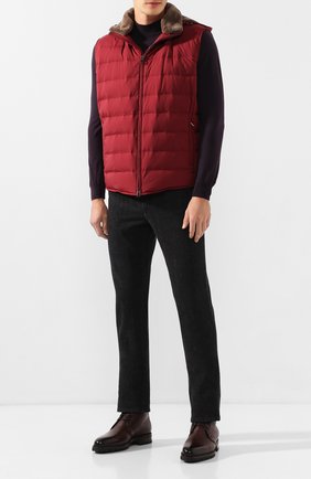 Мужские кожаные ботинки SANTONI темно-коричневого цвета по цене 193000 руб., арт. MLSH17073CL1YLE1S55 | Фото 2 Мужские кожаные ботинки SANTONI темно-коричневого цвета, арт. MLSH17073CL1YLE1S55 | Фото 2 (Мужское Кросс-КТ: Дезерты-обувь, Ботинки-обувь, зимние ботинки; Материал утеплителя: Овчина, Натуральный мех; Подошва: Плоская; Статус проверки: Проверено, Проверена категория; Материал внешний: Кожа; Длина стельки: 27,6, 24,2, 25,1, 25,5, 25,9, 26,4, 26,8, 27,2, 28)