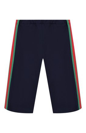 Детские брюки из вискозы GUCCI синего цвета по цене 28300 руб., арт. 578064/XJBEC | Фото 1 Детские брюки из вискозы GUCCI синего цвета, арт. 578064/XJBEC | Фото 1 (Статус проверки: Проверена категория, Проверено; Кросс-КТ НВ: Брюки; Ростовка одежда: 12 мес | 80 см, 18 мес | 86 см, 24 мес | 92 см, 36 мес | 98 см)