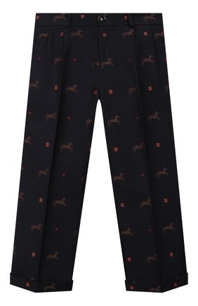 Детские хлопковые брюки GUCCI темно-синего цвета по цене 51250 руб., арт. 569473/XWAE0 | Фото 1 Детские хлопковые брюки GUCCI темно-синего цвета, арт. 569473/XWAE0 | Фото 1 (Материал внешний: Хлопок; Статус проверки: Проверена категория, Проверено; Мальчики Кросс-КТ: Брюки-одежда; Стили: Классический; Ростовка одежда: 10 - 11 лет | 140 - 146см, 12 лет | 152 см, 4 года | 104 см, 5 лет | 110 см, 6 лет | 116 см, 8 лет | 128 см)