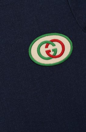 Женская платье GUCCI синего цвета по цене 21600 руб., арт. 478120/XJA66 | Фото 3 Женская платье GUCCI синего цвета, арт. 478120/XJA66 | Фото 3