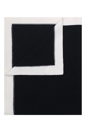 Детского шерстяное одеяло BABY T темно-синего цвета, арт. 19AI022C0 | Фото 1 (Материал: Шерсть, Текстиль; Статус проверки: Проверена категория, Проверено)