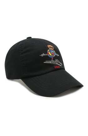 Мужской хлопковая бейсболка POLO RALPH LAUREN черного цвета по цене 4805 руб., арт. 710767311 | Фото 1 Мужской хлопковая бейсболка POLO RALPH LAUREN черного цвета, арт. 710767311 | Фото 1