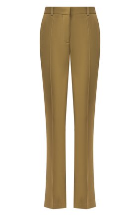 Женские брюки со стрелками VICTORIA BECKHAM хаки цвета по цене 57600 руб., арт. TR SLM 21004B | Фото 1 Женские брюки со стрелками VICTORIA BECKHAM хаки цвета, арт. TR SLM 21004B | Фото 1