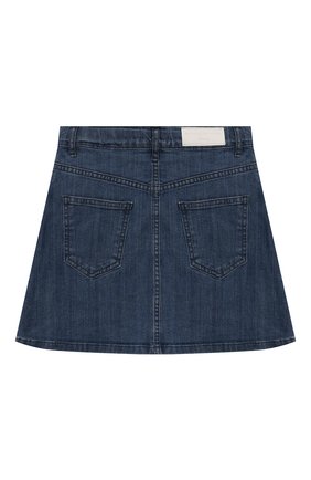 Детская джинсовая юбка SONIA RYKIEL ENFANT синего цвета по цене 9360 руб., арт. 19W1SK01 | Фото 2 Детская джинсовая юбка SONIA RYKIEL ENFANT синего цвета, арт. 19W1SK01 | Фото 2
