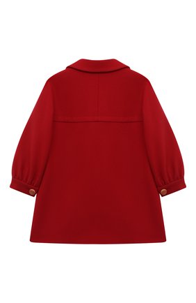 Детское шерстяное пальто GUCCI красного цвета по цене 93650 руб., арт. 571257/XWAFZ | Фото 2 Детское шерстяное пальто GUCCI красного цвета, арт. 571257/XWAFZ | Фото 2