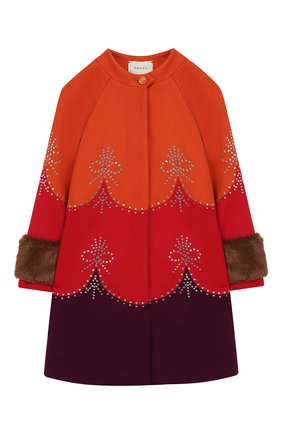 Детское шерстяное пальто GUCCI красного цвета по цене 123000 руб., арт. 570971/ZAB8J | Фото 1 Детское шерстяное пальто GUCCI красного цвета, арт. 570971/ZAB8J | Фото 1