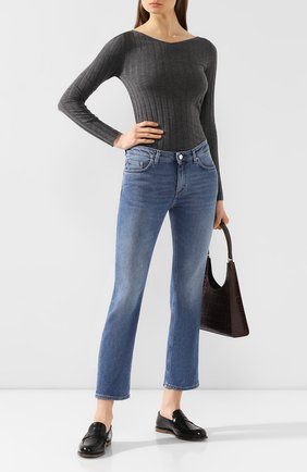 Женские джинсы TOTÊME голубого цвета по цене 13200 руб., арт. STRAIGHT DENIM 32 193-233-741 | Фото 2 Женские джинсы TOTÊME голубого цвета, арт. STRAIGHT DENIM 32 193-233-741 | Фото 2