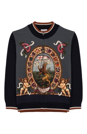 Детский кардиган из смеси шерсти и хлопка DOLCE & GABBANA разноцветного цвета по цене 19100 руб., арт. L4KW43/JAVQA/8-14 | Фото 1 Детский кардиган из смеси шерсти и хлопка DOLCE & GABBANA разноцветного цвета, арт. L4KW43/JAVQA/8-14 | Фото 1